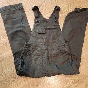 Duluth Womens Army Green Overalls xs 31